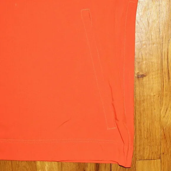 Nike 1/4 Zip Short Sleeve Woven Football Coaches Jacket Mens M Orange
